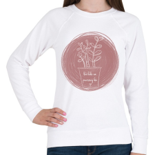 PRINTFASHION Ne purcanj ki - Női pulóver - Fehér női pulóver, kardigán