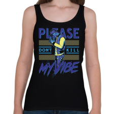 PRINTFASHION Ne rontsd el a hangulatom - Női atléta - Fekete női trikó