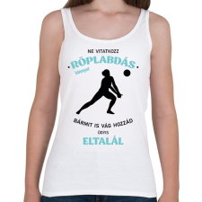 PRINTFASHION Ne vitatkozz röplabdás lánnyal - Női atléta - Fehér női trikó