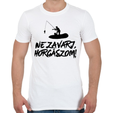 PRINTFASHION Ne zavarj horgászom  - Férfi póló - Fehér