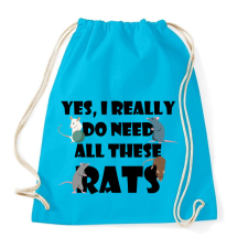 PRINTFASHION Need rats - Sportzsák, Tornazsák - Surf blue tornazsák