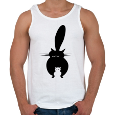 PRINTFASHION negatívtércicák - Férfi atléta - Fehér atléta, trikó