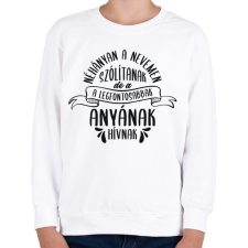 PRINTFASHION Néhányan a nevemen szólítanak - Gyerek pulóver - Fehér gyerek pulóver, kardigán