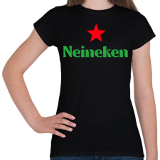 PRINTFASHION Neineken - Női póló - Fekete női póló