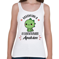 PRINTFASHION Nekem van a legcsodásabb apukám - Női atléta - Fehér