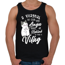 PRINTFASHION Nekünk te vagy a világ lght - Férfi atléta - Fekete