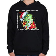 PRINTFASHION Nem akarok senkit sürgetni, de - Gyerek kapucnis pulóver - Fekete gyerek pulóver, kardigán