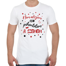 PRINTFASHION Nem alszom - Férfi póló - Fehér