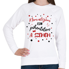 PRINTFASHION Nem alszom - Női pulóver - Fehér női pulóver, kardigán
