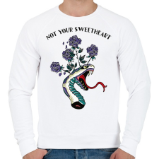 PRINTFASHION Nem az édesed - Férfi pulóver - Fehér férfi pulóver, kardigán