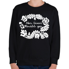 PRINTFASHION Nem bírom tovább geci - Gyerek pulóver - Fekete gyerek pulóver, kardigán