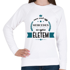 PRINTFASHION Nem csak egy Mercedes - Női pulóver - Fehér