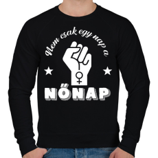 PRINTFASHION Nem csak egy nap - Férfi pulóver - Fekete