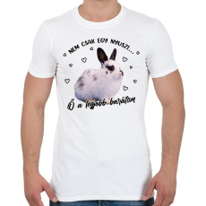 PRINTFASHION Nem csak egy nyuszi - Férfi póló - Fehér