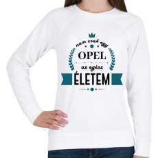 PRINTFASHION Nem csak egy Opel - Női pulóver - Fehér