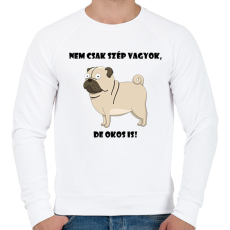 PRINTFASHION Nem csak szép vagyok - Férfi pulóver - Fehér