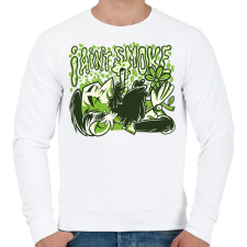 PRINTFASHION Nem dohányzom - Férfi pulóver - Fehér férfi pulóver, kardigán