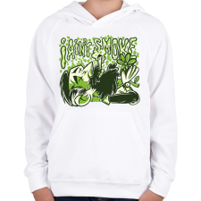 PRINTFASHION Nem dohányzom - Gyerek kapucnis pulóver - Fehér gyerek pulóver, kardigán