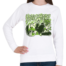 PRINTFASHION Nem dohányzom - Női pulóver - Fehér női pulóver, kardigán