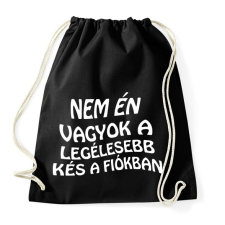 PRINTFASHION Nem én  - Sportzsák, Tornazsák - Fekete tornazsák
