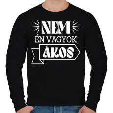PRINTFASHION Nem én vagyok - Névvel (fehér) - Férfi pulóver - Fekete