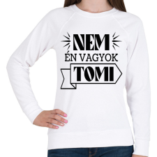 PRINTFASHION Nem én vagyok - Névvel - Női pulóver - Fehér női pulóver, kardigán
