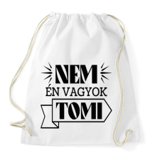 PRINTFASHION Nem én vagyok - Névvel - Sportzsák, Tornazsák - Fehér tornazsák