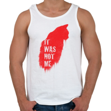 PRINTFASHION Nem én voltam - Férfi atléta - Fehér