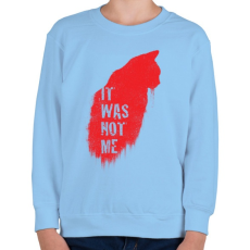 PRINTFASHION Nem én voltam - Gyerek pulóver - Világoskék