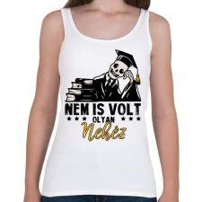 PRINTFASHION Nem is volt olyan nehéz  - Női atléta - Fehér női trikó