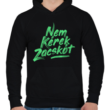 PRINTFASHION nem-kerek-zacskot-paint-mint - Férfi kapucnis pulóver - Fekete férfi pulóver, kardigán