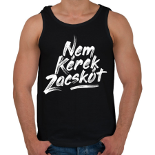 PRINTFASHION nem-kerek-zacskot-paint-white - Férfi atléta - Fekete atléta, trikó