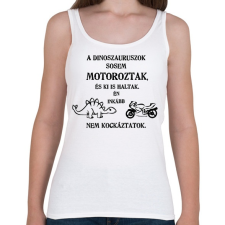 PRINTFASHION nem kockáztatok - Női atléta - Fehér női trikó