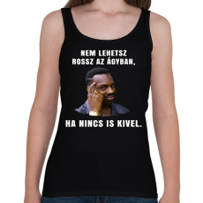 PRINTFASHION Nem lehetsz rossz az ágyban - Női atléta - Fekete