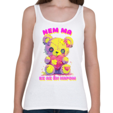 PRINTFASHION Nem Ma - Női atléta - Fehér női trikó