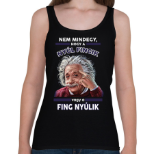 PRINTFASHION Nem mindegy... - Női atléta - Fekete női trikó
