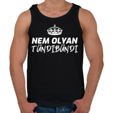 PRINTFASHION NEM OLYAN TÜNDIBÜNDI - Férfi atléta - Fekete