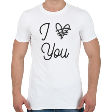 PRINTFASHION Nem szeretlek - Férfi póló - Fehér férfi póló