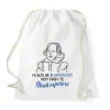 PRINTFASHION Nem vagy te Shakespeare - Sportzsák, Tornazsák - Fehér