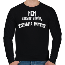 PRINTFASHION Nem vagyok kövér, kismama vagyok - Fehér - Férfi pulóver - Fekete férfi pulóver, kardigán