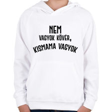 PRINTFASHION Nem vagyok kövér, terhes vagyok - Fekete - Gyerek kapucnis pulóver - Fehér gyerek pulóver, kardigán