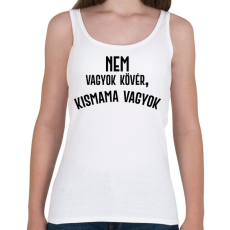 PRINTFASHION Nem vagyok kövér, terhes vagyok - Fekete - Női atléta - Fehér