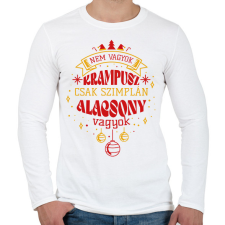 PRINTFASHION Nem vagyok krampusz - Férfi hosszú ujjú póló - Fehér férfi póló