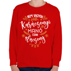 PRINTFASHION Nem vagyok manó - Gyerek pulóver - Piros