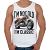 PRINTFASHION Nem  vagyok öreg, csak klasszikus - Férfi atléta - Fehér