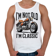PRINTFASHION Nem  vagyok öreg, csak klasszikus - Férfi atléta - Fehér atléta, trikó