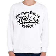 PRINTFASHION Nem vagyok öreg, én VETERÁN vagyok - Gyerek pulóver - Fehér gyerek pulóver, kardigán