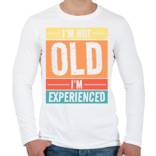 PRINTFASHION Nem vagyok öreg - Férfi hosszú ujjú póló - Fehér férfi póló