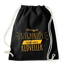 PRINTFASHION Nem vagyok szégyenlős - Sportzsák, Tornazsák - Fekete tornazsák