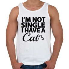 PRINTFASHION Nem vagyok szingli - Férfi atléta - Fehér